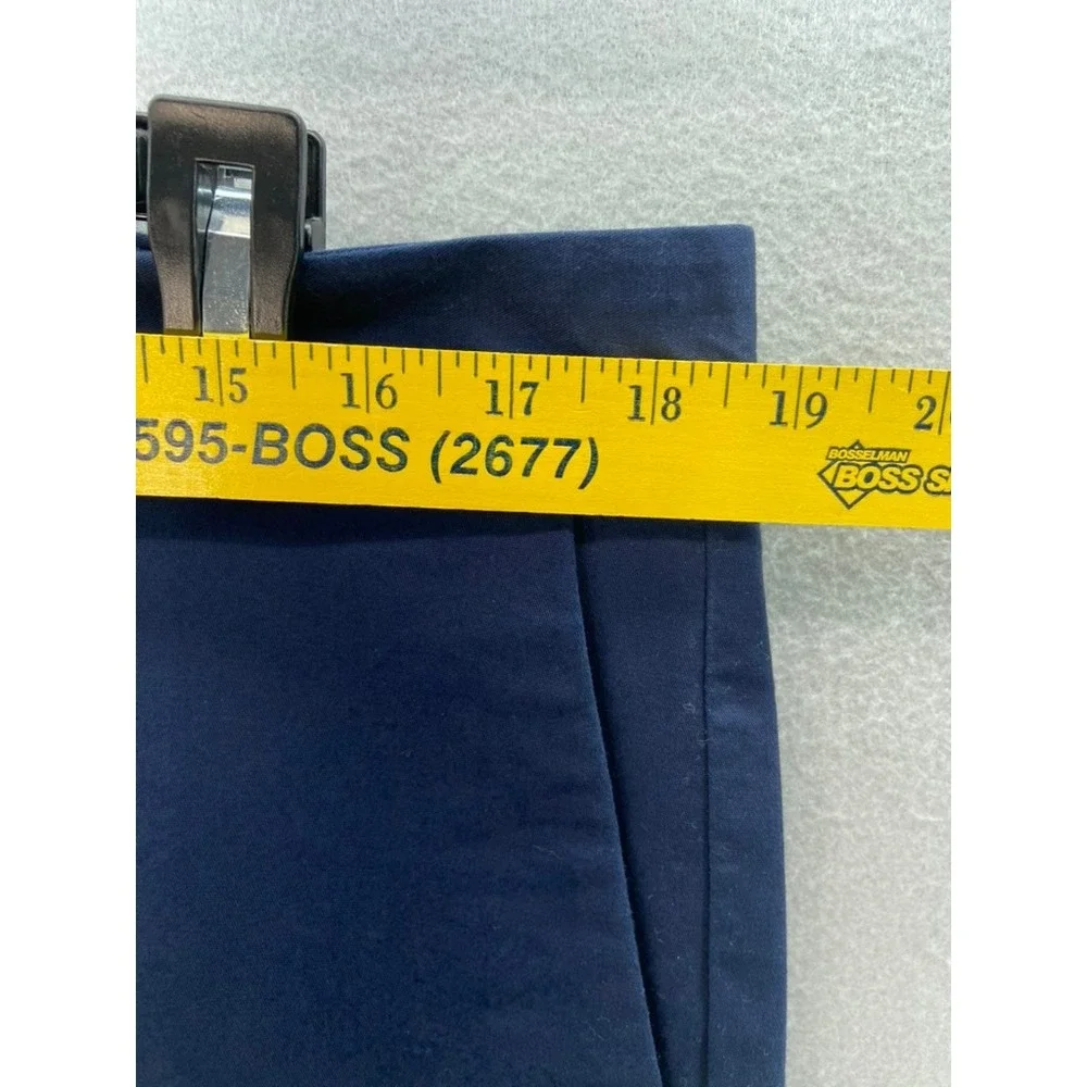J by J. Crew Chino Pants Mens 36x34‎ Blue Thompson Stretch Flat Front Trousers